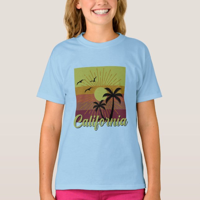 California Design - T-shirt de base pour filles (Devant)