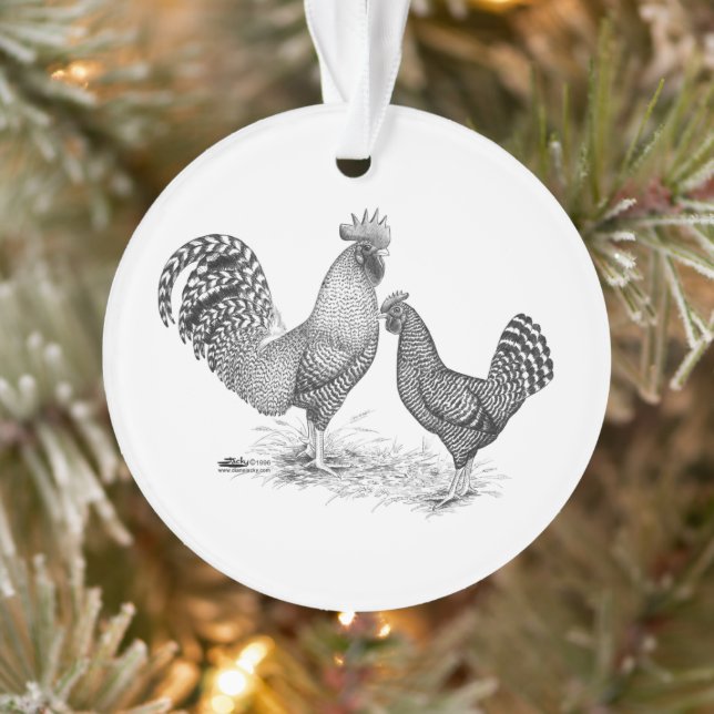 California Grey Rooster and Hen (Arbre)