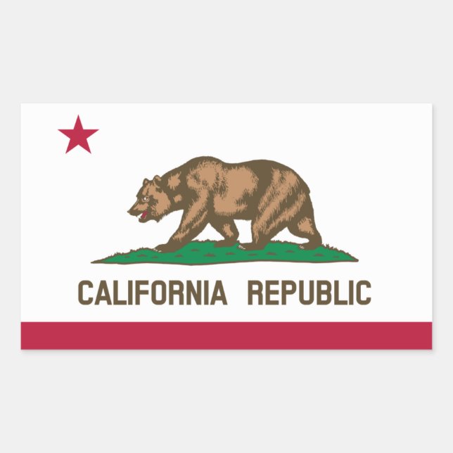 California* Lag Sticker Drapeau californie (Devant)