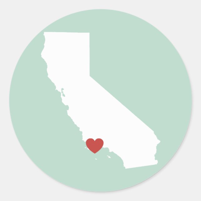 California Love - Autocollant personnalisable (Devant)