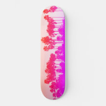 California Palms Skateboard Sunset COULEUR !