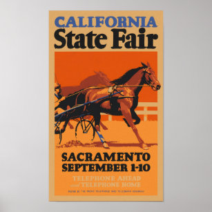 California State Fair USA Poster vintage 1931