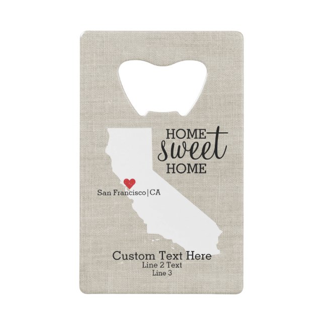 California State Love Home Sweet Home Carte person (Devant)