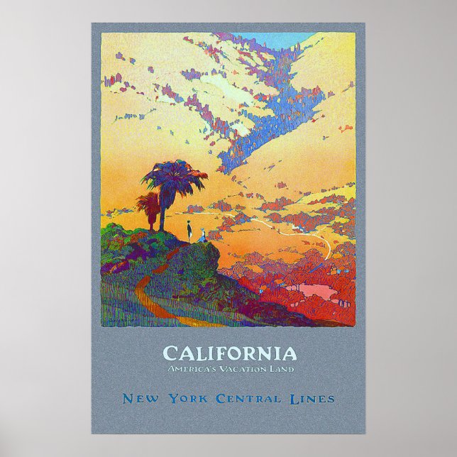 California Travel Poster (Devant)