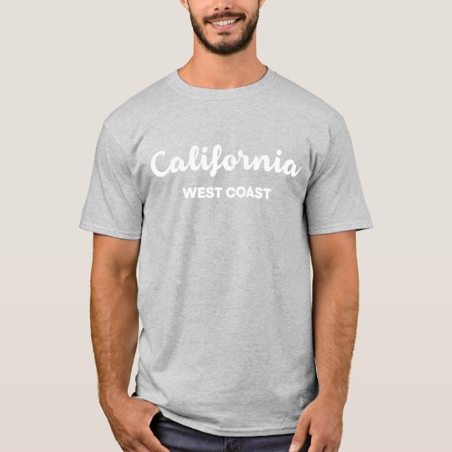 California West Coast Nice Design Texte T-shirt (Devant)