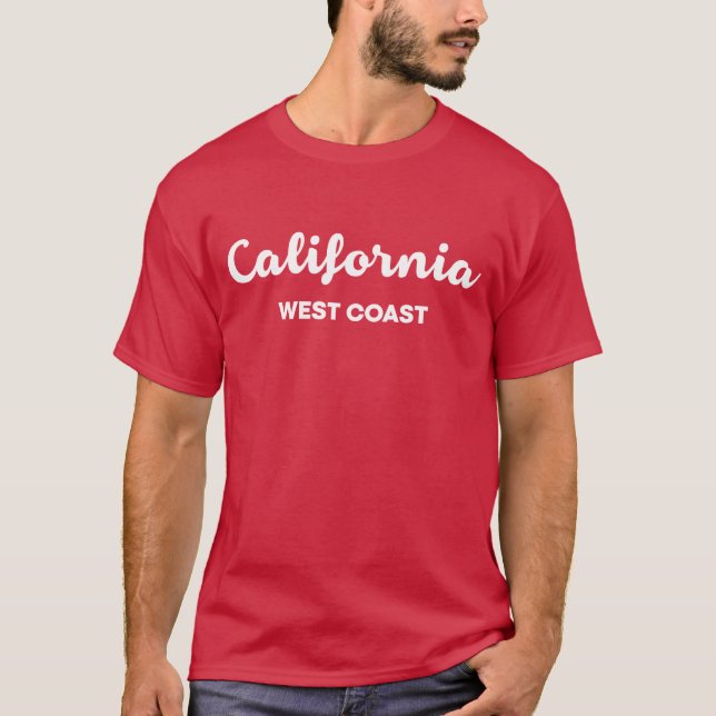 California West Coast Nice Design Texte T-shirt (Devant)