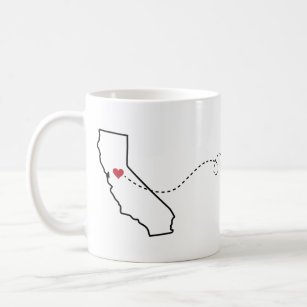 Californie au Tennessee - Heart2Heart Coffee Mug