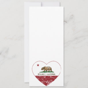 californie drapeau idylle coeur sauvage en détress