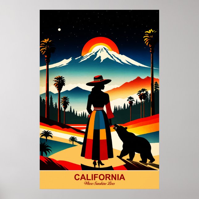 Californie : Où Sunshine Lives vit Affiche de voya (Devant)