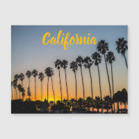 Californie| Palmiers et coucher de soleil à la pla