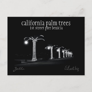 CALIFORNIE PALMIERS par iLuvit.biz - carte postale