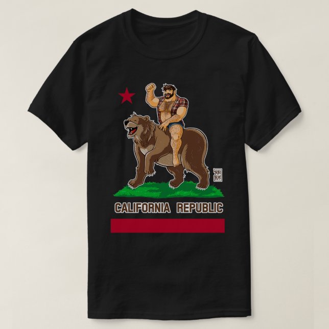 CALIFORNIE PORTE Classique TShirt (Design devant)