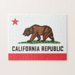 CALIFORNIE - Puzzle<br><div class="desc">Drapeau de l'État d'Or.</div>
