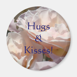 Câlins & Bisous ! cadeaux aimant Fleurs Rose Rose