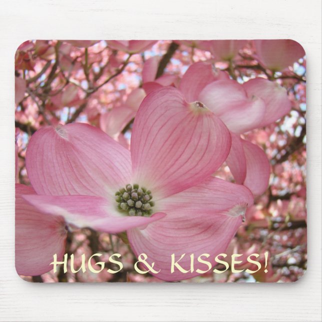CALINS & BISOUS ! Tapis de souris Fleurs de Cornou (Devant)