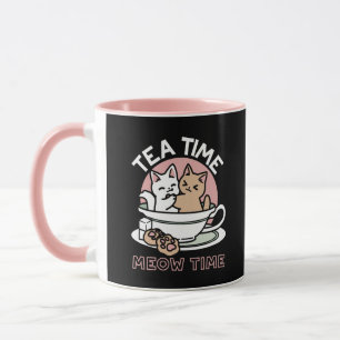Câlins de chatons dans une tasse - Thé à croquer