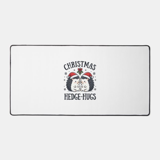 Câlins de Noël au hérisson Mignon design de vacanc (Recto)
