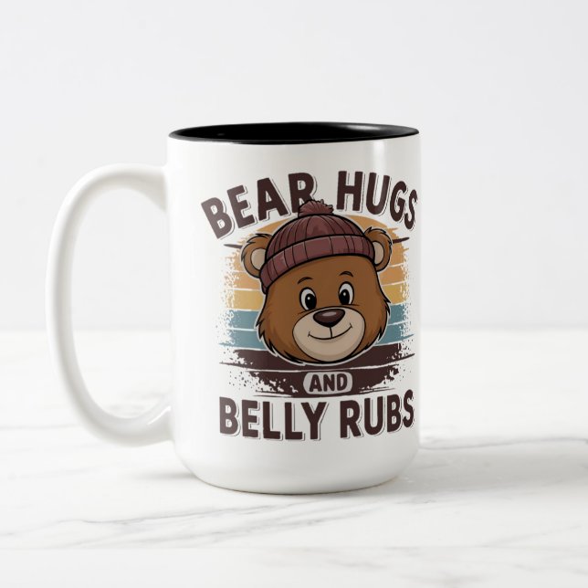 Câlins d'ours et caresses de ventre Mug de la fier (Gauche)