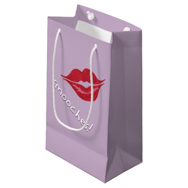 Câlins ! Sac cadeau lèvres (Devant Angle)