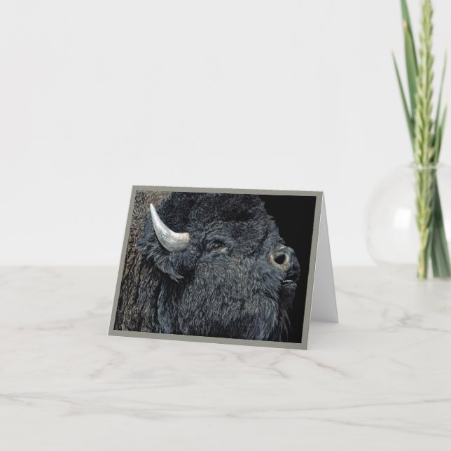 "Call of the Prairie" - Carte de bison (Devant)