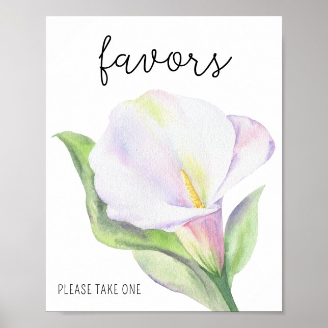 Calla - Faveurs, veuillez prendre une affiche (Devant)
