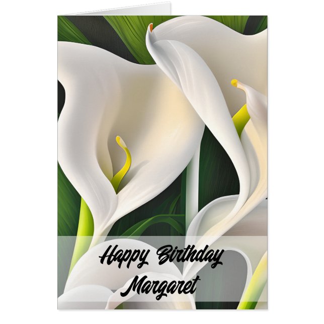 Calla Lilies Bonne Carte Anniversaire (Devant)