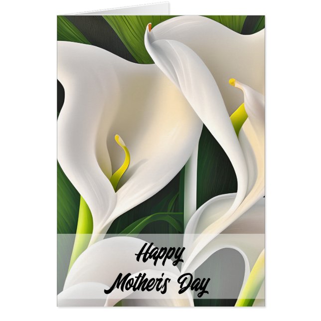 Calla Lilies Bonne carte de fête des mères (Devant)