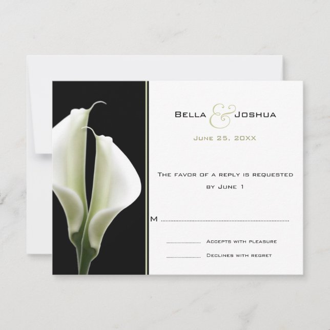 Calla Lillies RSVP (Devant)