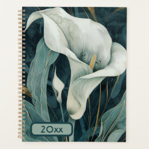 Calla Lily 20XX Classic Spiral Planner Aquarelle