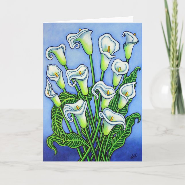 Calla Lily Carte de voeux de rêve par Lisa Lorenz (Devant)
