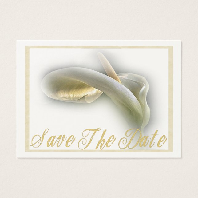 Calla Lily - Enregistrer La Carte Date (Devant)