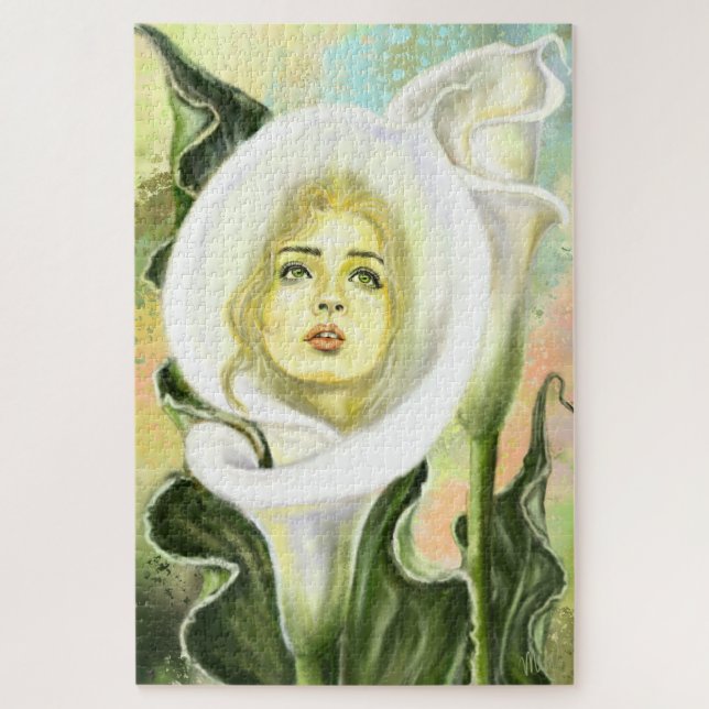 Calla Lily Femme Jigsaw Puzzle (Vertical)