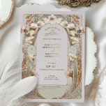 Calla Lily Gold Foil Faire-part de mariage par Muc<br><div class="desc">Invitations de mariage Art Nouveau Vintage par Alphonse Mucha dans un design floral, romantique et fantaisiste. Les fleurs victoriennes complètent les polices art déco classiques. Entrez vos informations personnalisées, et vous avez terminé. Si vous souhaitez modifier la conception, cliquez simplement sur le bouton bleu "Customiser". Merci tellement pour considérer mon...</div>