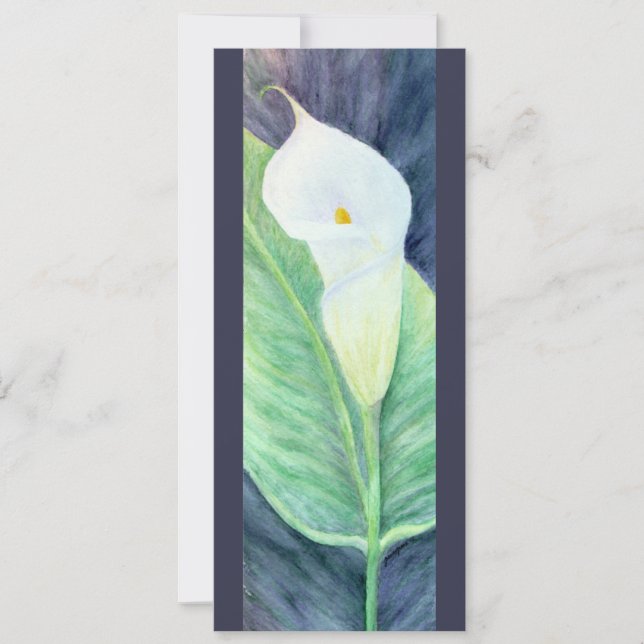 Calla Lily Invitation ou Carte Plat (Devant)