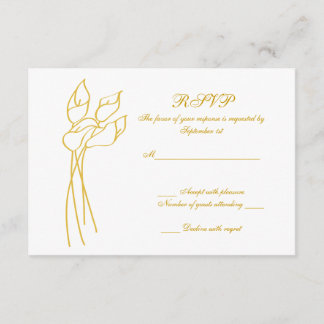 Calla Lily mariage rsvp