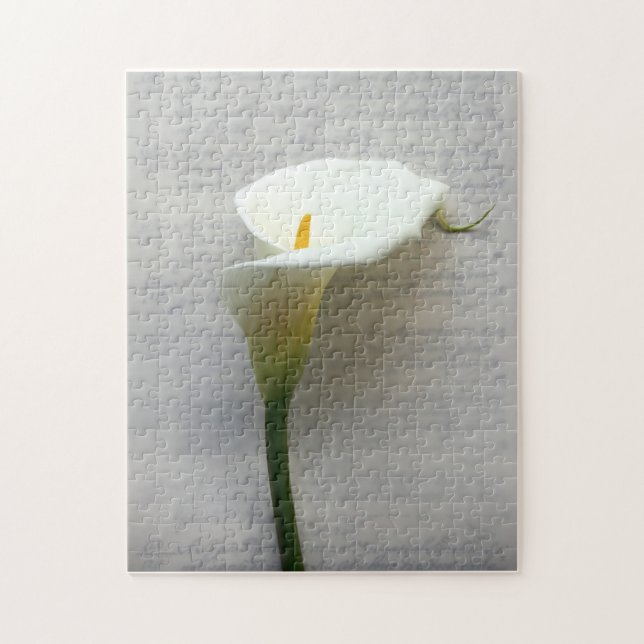 calla lily sur l'ancien puzzle d'écriture manuscri (Vertical)