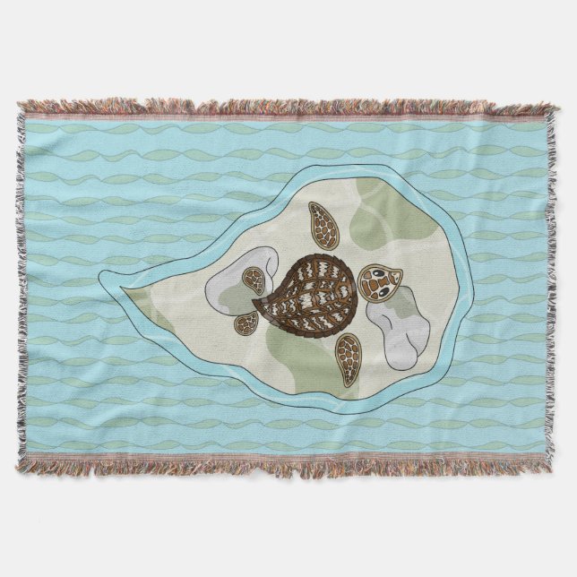 Callie la tortue de mer Jeter la couverture (Devant)