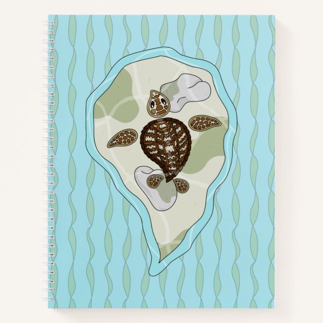 Callie le Carnet spiral de la tortue de mer (Devant)