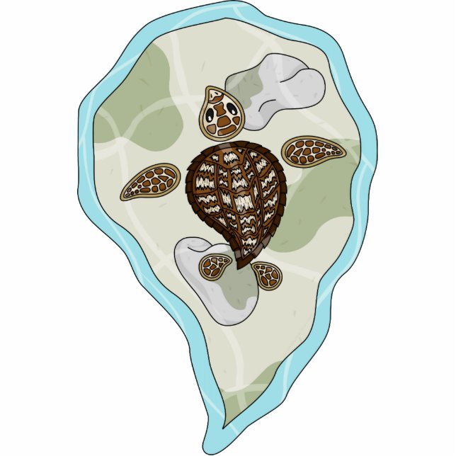 Callie the Sea Turtle Photo Sculpture (Devant)