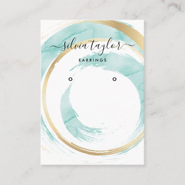 Calligraphie art Écouter carte d'affichage (Devant)