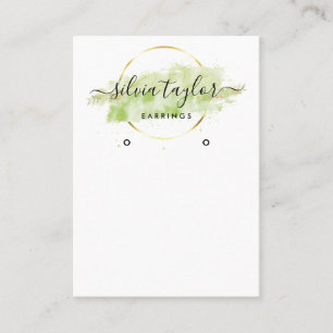 Calligraphie art Écouter carte d'affichage beige