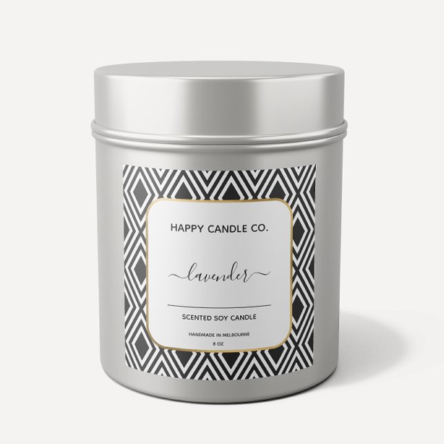 Calligraphie artisanale noir et blanc Étiquettes (Créateur téléchargé)