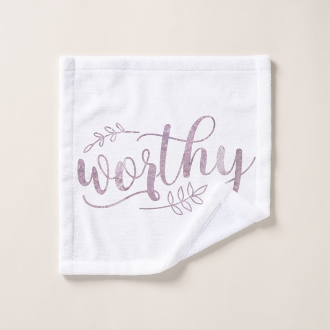 Calligraphie Boho digne (Gant de toilette)