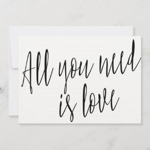 Calligraphie chic moderne "Tout ce dont vous avez