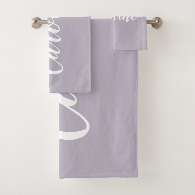 Calligraphie Chic Personnalisée Nom Dusty Lilac (En situation)