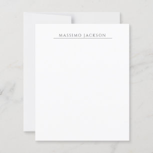 Calligraphie chic simple noir et blanc de son prop
