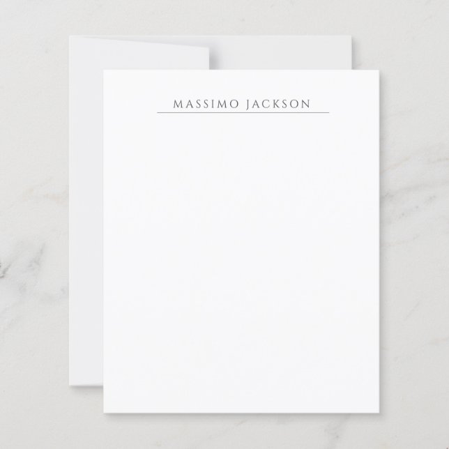 Calligraphie chic simple noir et blanc de son prop (Devant)