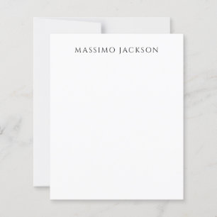 Calligraphie chic simple noir et blanc de son prop