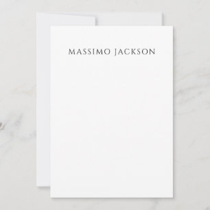 Calligraphie chic simple noir et blanc de son prop