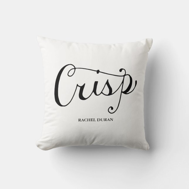 calligraphie crispe coussin (Recto)